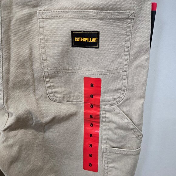 Cat Womens Beige Denim Cotton Work Pants Size 8 - Picture 7 of 14